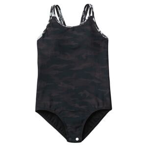 NWT Athleta Girl One Piece Swimsuit - XS 6 - Camo Tie Dye - XS 6